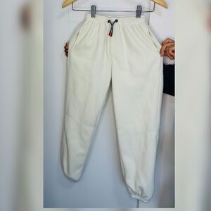 Zara Kids Fleece Joggers Sweatpants – Size 9 – White w/ Back Zipper Pocket